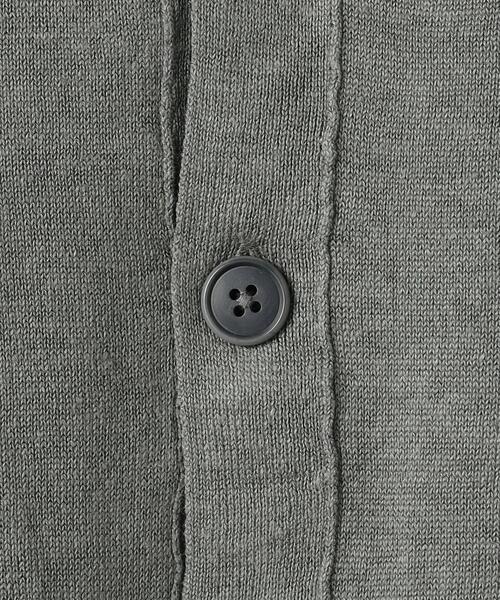 green label relaxing（グリーンレーベルリラクシング）の「リネンポリエステル プレーティング Vネックカーディガン-ウォッシャブル-（Tシャツ/カットソー・メンズ・ネイビー/グレー・XL/S/M/L）」の21枚目の写真
