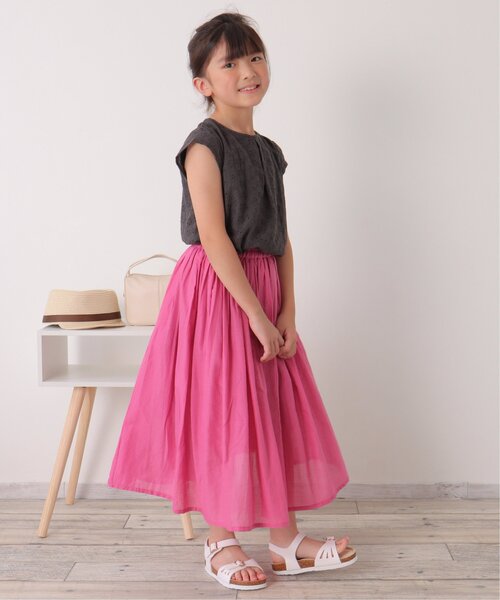 ikka(イッカ)の「【セットアップ対応】コットンレースブラウス(120~160cm)(シャツ/ブラウス・キッズ・チャコールグレー/ミント・120/130/140/150/160)」の10枚目の写真