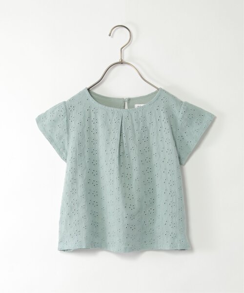 ikka(イッカ)の「【セットアップ対応】コットンレースブラウス(120~160cm)(シャツ/ブラウス・キッズ・チャコールグレー/ミント・120/130/140/150/160)」の11枚目の写真