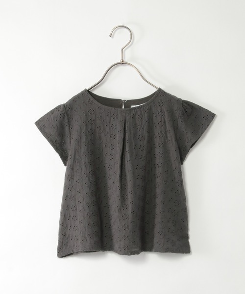 ikka(イッカ)の「【セットアップ対応】コットンレースブラウス(120~160cm)(シャツ/ブラウス・キッズ・チャコールグレー/ミント・120/130/140/150/160)」の21枚目の写真