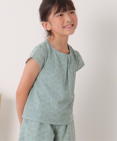 ikka(イッカ)の「【セットアップ対応】コットンレースブラウス(120~160cm)(シャツ/ブラウス・キッズ・チャコールグレー/ミント・120/130/140/150/160)」の22枚目の写真