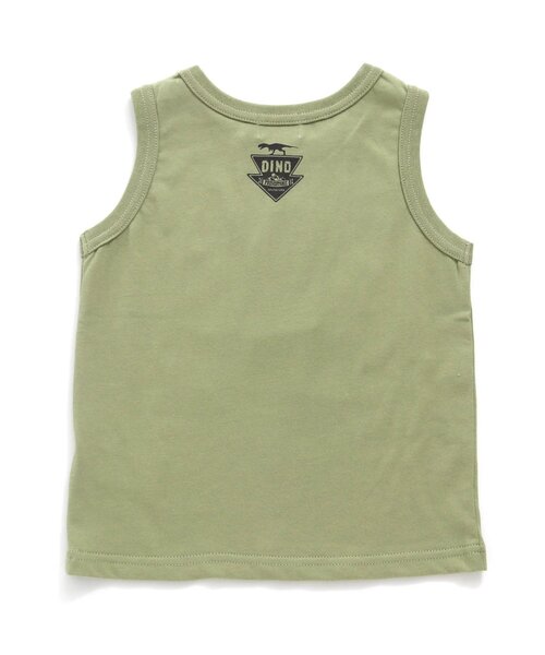 F.O.KIDS(エフオーキッズ)の「DINOSAUR ノースリーブ_吸水速乾_接触冷感(タンクトップ・キッズ・グレー/カーキ/ブラウン・80/90/95/100/110/120/130/140)」の8枚目の写真