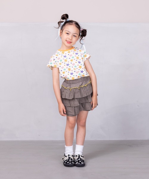 CALMIA（カルミア）の「ソウガラハンソデTシャツ(80～150cm)（Tシャツ/カットソー・キッズ・ラベンダー/チャコール/レッド/オフホワイト・80/90/95/100/110/120/130/140/150）」の6枚目の写真