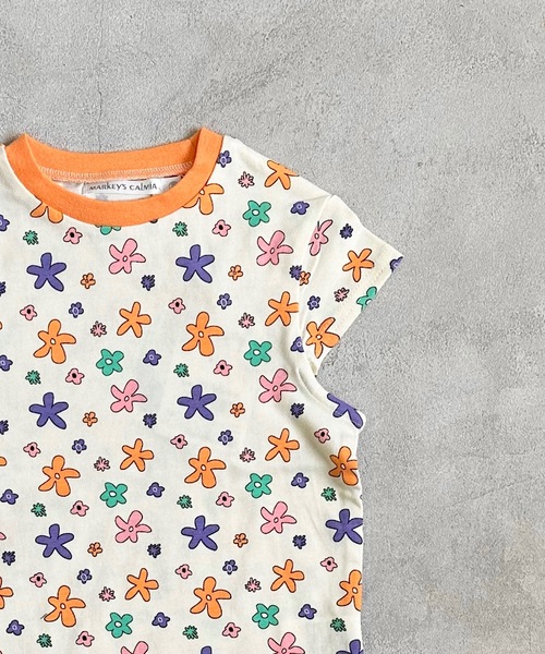 CALMIA（カルミア）の「ソウガラハンソデTシャツ(80～150cm)（Tシャツ/カットソー・キッズ・ラベンダー/チャコール/レッド/オフホワイト・80/90/95/100/110/120/130/140/150）」の9枚目の写真