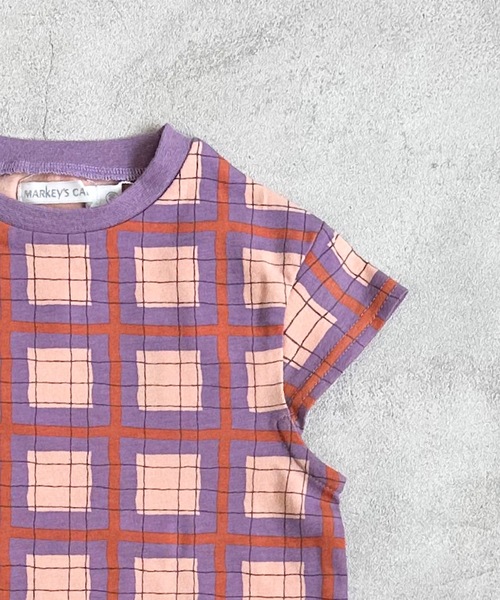 CALMIA（カルミア）の「ソウガラハンソデTシャツ(80～150cm)（Tシャツ/カットソー・キッズ・ラベンダー/チャコール/レッド/オフホワイト・80/90/95/100/110/120/130/140/150）」の13枚目の写真