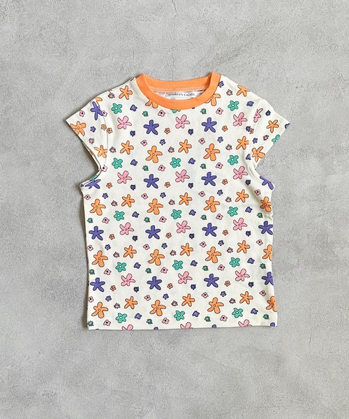 CALMIA（カルミア）の「ソウガラハンソデTシャツ(80～150cm)（Tシャツ/カットソー・キッズ・ラベンダー/チャコール/レッド/オフホワイト・80/90/95/100/110/120/130/140/150）」の18枚目の写真