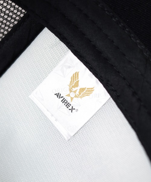 AVIREX（アヴィレックス）の「『AVIREX』 NUMBERING MESH CAP（キャップ・メンズ・ホワイト/ブラック/グレー系カモフラージュ/グリーン系カモフラージュ/ネイビー・FREE）」の8枚目の写真