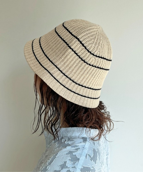 CPCM(シーピーシーエム)の「ラインニットハット(ハット・メンズ・アイボリー/ブラック/ベージュ・FREE)」の11枚目の写真