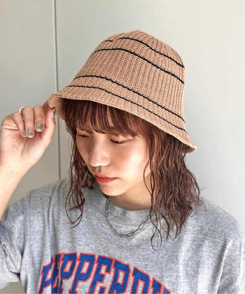 CPCM(シーピーシーエム)の「ラインニットハット(ハット・メンズ・アイボリー/ブラック/ベージュ・FREE)」の21枚目の写真