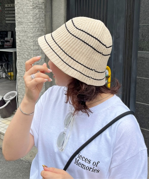 CPCM(シーピーシーエム)の「ラインニットハット(ハット・メンズ・アイボリー/ブラック/ベージュ・FREE)」の17枚目の写真