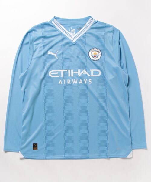 PUMA(プーマ)の「PUMA プーマ メンズ マンチェスター シティFC 2023-24 ホーム レプリカ ユニフォーム 長袖(Tシャツ/カットソー・メンズ・ブルー・LARGE/MEDIUM/X-SMALL/SMALL/X-LARGE)」の5枚目の写真