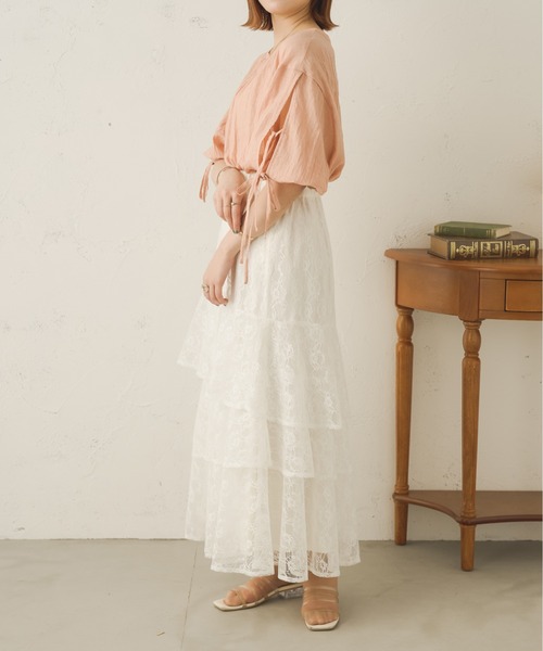 Ambre Neige（アンブルネージュ）の「2wayリボンブラウス／【WEB/EC限定商品】（シャツ/ブラウス・レディース・アイボリー/ピンク・FREE）」の14枚目の写真