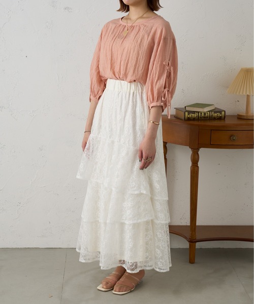 Ambre Neige（アンブルネージュ）の「2wayリボンブラウス／【WEB/EC限定商品】（シャツ/ブラウス・レディース・アイボリー/ピンク・FREE）」の15枚目の写真