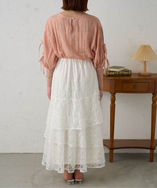 Ambre Neige（アンブルネージュ）の「2wayリボンブラウス／【WEB/EC限定商品】（シャツ/ブラウス・レディース・アイボリー/ピンク・FREE）」の16枚目の写真