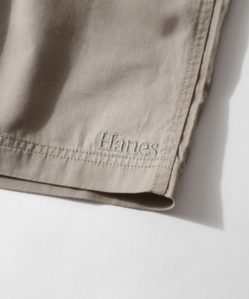 HANES(ヘインズ)の「【Hanes】リラックス ワイド ロゴ 刺繍 ハーフパンツ 【ユニセックス】(チノパンツ・メンズ・ネイビー/ベージュ/ブラック/カーキ・MEDIUM/LARGE/X-LARGE)」の16枚目の写真