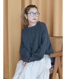 Ungrid | 【WEB限定】パッチワークケーブルニット(ニット/セーター)