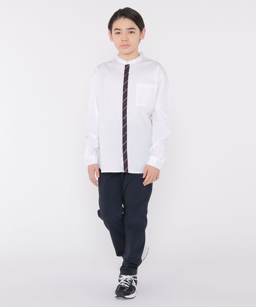 SHIPS（シップス）の「SHIPS KIDS:145～160cm / オックスフォード バンドカラー シャツ（シャツ/ブラウス・キッズ・オフホワイト/アイボリー・S/145/M/160）」の5枚目の写真