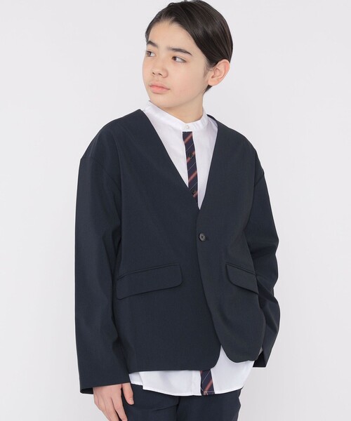 SHIPS（シップス）の「SHIPS KIDS:145～160cm / オックスフォード バンドカラー シャツ（シャツ/ブラウス・キッズ・オフホワイト/アイボリー・S/145/M/160）」の7枚目の写真