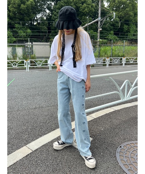 WC(ダブル シー)の「モチーフラインデニムパンツ(デニムパンツ・レディース・その他1/その他2・FREE)」の8枚目の写真