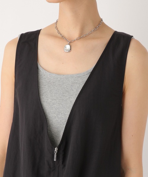 LEPSIM（レプシィム）の「ナイロンスポーティジャンスカ　964252（ジャンパースカート・レディース・ブラック/アイボリー/グレー/ベージュ/ネイビー・FREE）」の13枚目の写真