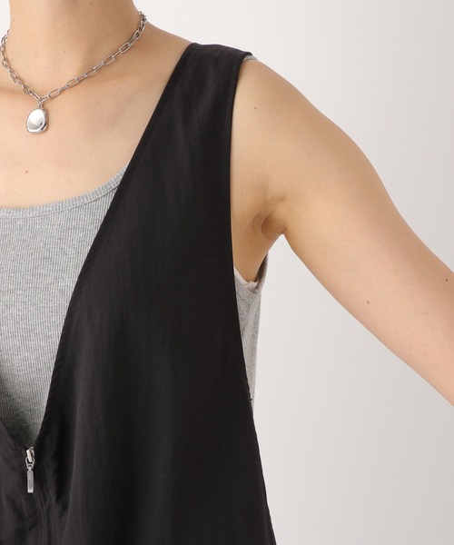 LEPSIM（レプシィム）の「ナイロンスポーティジャンスカ　964252（ジャンパースカート・レディース・ブラック/アイボリー/グレー/ベージュ/ネイビー・FREE）」の14枚目の写真