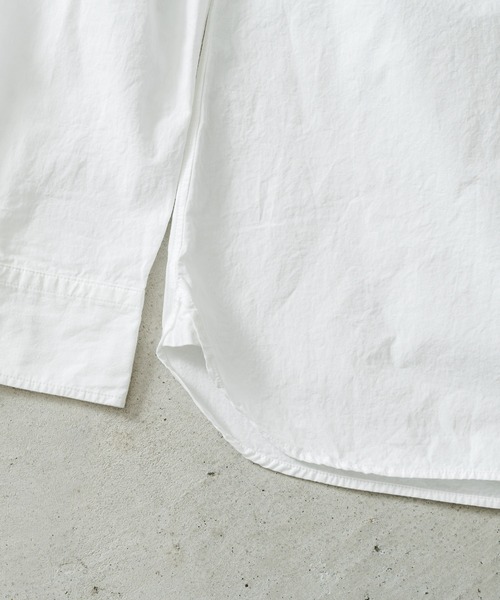 quadro（クオドロ）の「綿麻ダンプ近江晒スタンドシャツ（シャツ/ブラウス・メンズ・ホワイト・LARGE/MEDIUM）」の13枚目の写真