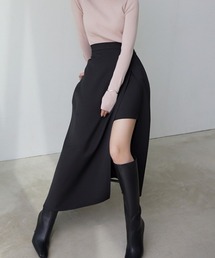 anuans | アシンメトリーレイヤードスカート(スカート)