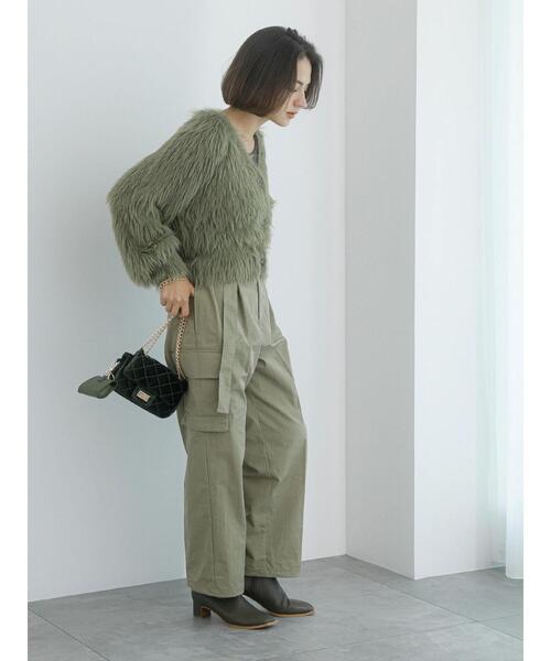 Te chichi（テチチ）の「【Atelier Militaire】ドロストカーゴパンツ（カーゴパンツ・レディース・カーキ・F）」の9枚目の写真