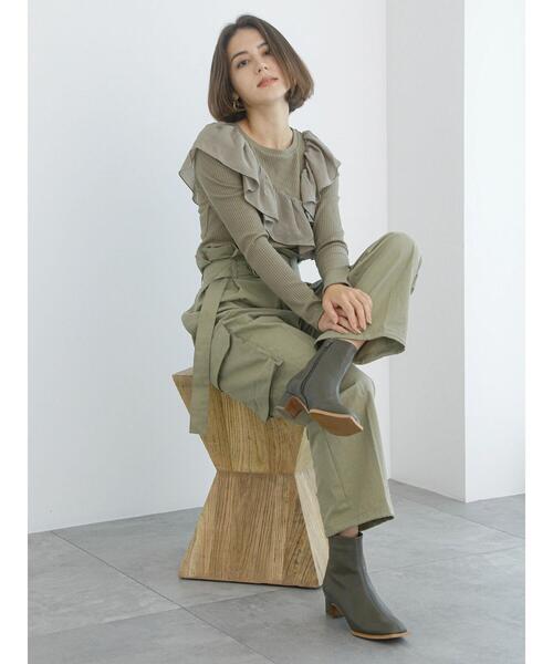 Te chichi（テチチ）の「【Atelier Militaire】ドロストカーゴパンツ（カーゴパンツ・レディース・カーキ・F）」の14枚目の写真