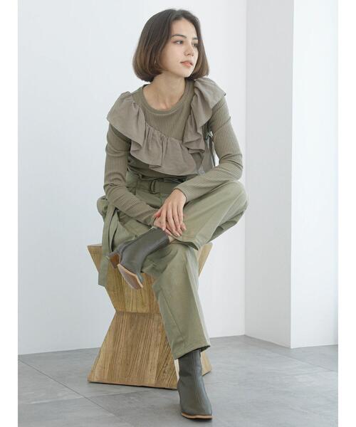 Te chichi（テチチ）の「【Atelier Militaire】ドロストカーゴパンツ（カーゴパンツ・レディース・カーキ・F）」の15枚目の写真