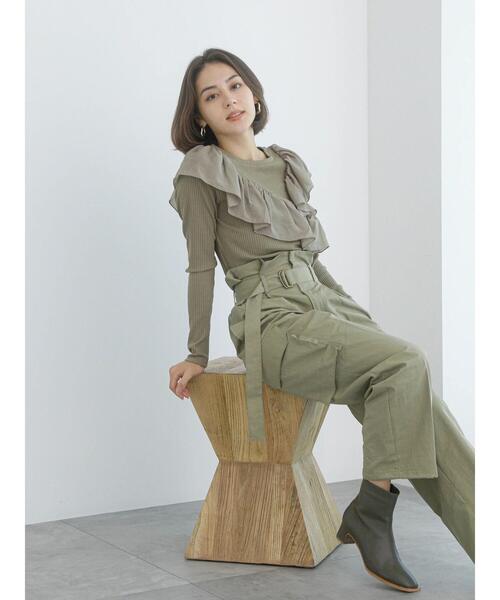 Te chichi（テチチ）の「【Atelier Militaire】ドロストカーゴパンツ（カーゴパンツ・レディース・カーキ・F）」の16枚目の写真