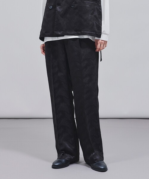 tk.TAKEO KIKUCHI（ティーケータケオキクチ）の「◆M&JQ ワイドストレートパンツ（その他パンツ・メンズ・ダークグリーン/ブラック系/ブラック・01/02/03）」の3枚目の写真