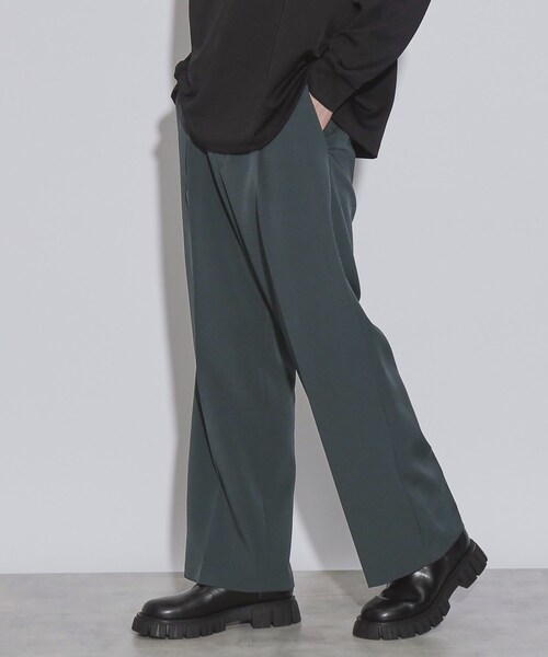 tk.TAKEO KIKUCHI（ティーケータケオキクチ）の「◆M&JQ ワイドストレートパンツ（その他パンツ・メンズ・ダークグリーン/ブラック系/ブラック・01/02/03）」の22枚目の写真