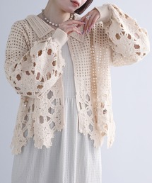 somari imagination | 『透かし編みデザインニットカーディガン』(カーディガン/ボレロ)