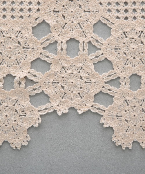 somari imagination（ソマリ イマジネーション）の「『透かし編みデザインニットカーディガン』（カーディガン/ボレロ・レディース・ホワイト/ネイビー・FREE）」の13枚目の写真