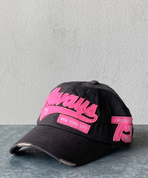 CONP 24SS 帽子　キャップ y2k 新品　正規品 SPINNS キャップ 帽子 ダメージデニムキャップ⁄韓国⁄Y2K⁄グランジ