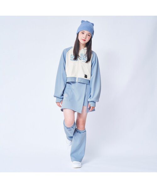 algy(アルジー)の「ラグランスリーブパーカー(パーカー・キッズ・ブラック/サックスブルー/オフホワイト・SMALL/XX-SMALL/X-SMALL/MEDIUM)」の4枚目の写真