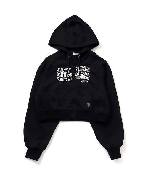 algy(アルジー)の「ラグランスリーブパーカー(パーカー・キッズ・ブラック/サックスブルー/オフホワイト・SMALL/XX-SMALL/X-SMALL/MEDIUM)」の6枚目の写真