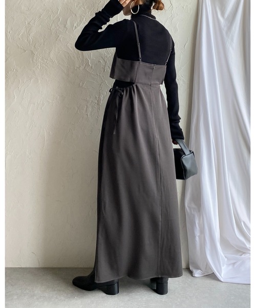 She's Closet(シーズクローゼット)の「ハイネックタイト長袖リブニットプルオーバートップス(ニット/セーター・レディース・ブラック×ホワイト/アイボリー/ブラック/ピンク/ブルー/グリーン/グレー/レッド/イエロー/ブルー系その他/ライトグレー/ブラウン/セージグリーン・FREE)」の21枚目の写真