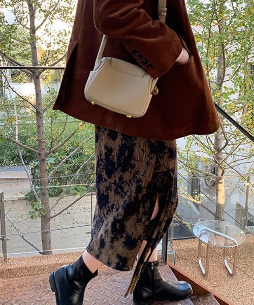 Sibra（シブラ）の「タイダイ柄スカート（スカート・レディース・ブラウン・M）」の6枚目の写真