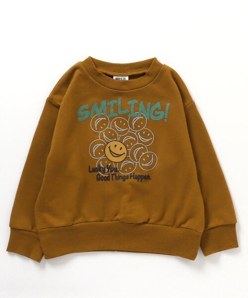 BREEZE(ブリーズ)の「【WEB限定】モチーフトレーナー(スウェット・キッズ・ブラック/キャメル/ダークブルー/グレー/ラベンダー/オレンジ/オフホワイト/ピンク/ライム/サックスブルー/イエロー・90/100/110/120/130/140/150)」の9枚目の写真