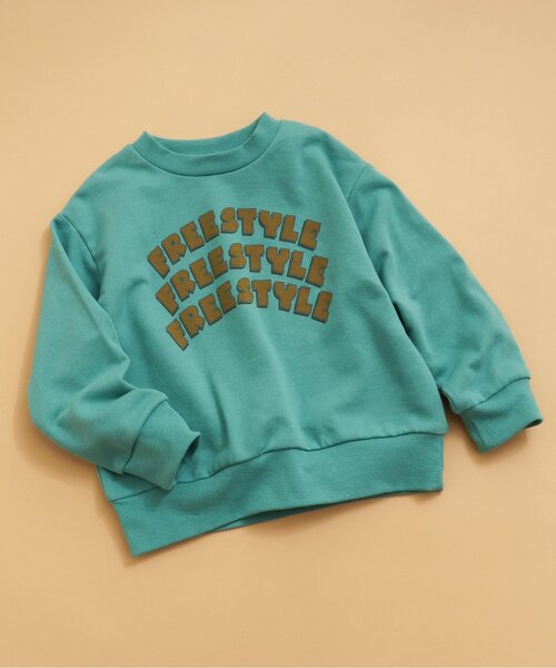 BREEZE(ブリーズ)の「【WEB限定】モチーフトレーナー(スウェット・キッズ・ブラック/キャメル/ダークブルー/グレー/ラベンダー/オレンジ/オフホワイト/ピンク/ライム/サックスブルー/イエロー・90/100/110/120/130/140/150)」の6枚目の写真