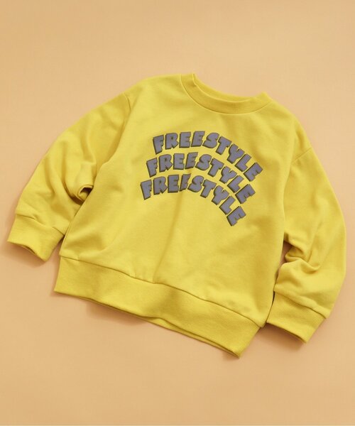 BREEZE(ブリーズ)の「【WEB限定】モチーフトレーナー(スウェット・キッズ・ブラック/キャメル/ダークブルー/グレー/ラベンダー/オレンジ/オフホワイト/ピンク/ライム/サックスブルー/イエロー・90/100/110/120/130/140/150)」の8枚目の写真