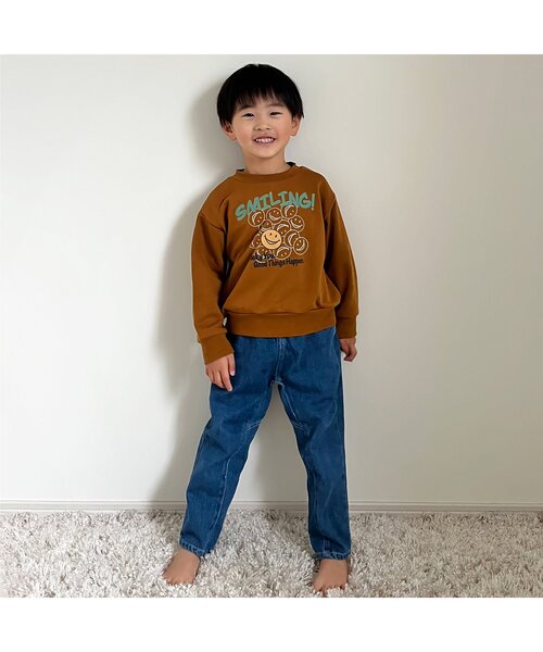 BREEZE(ブリーズ)の「【WEB限定】モチーフトレーナー(スウェット・キッズ・ブラック/キャメル/ダークブルー/グレー/ラベンダー/オレンジ/オフホワイト/ピンク/ライム/サックスブルー/イエロー・90/100/110/120/130/140/150)」の12枚目の写真