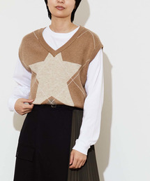 CONVERSE TOKYO | STAR★ ARGYLE KNIT VEST(ベスト)