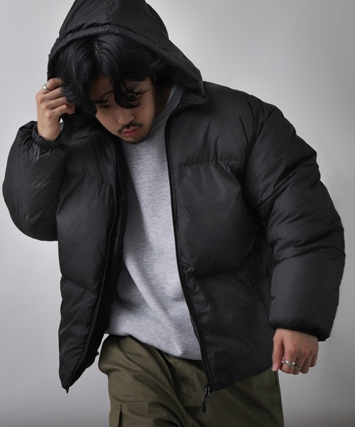 ZIP FIVE（ジップファイブ）の「【ZIP FIVE】 防水 防風 中綿 ファイバーダウン ジャケット / アウター/ フーディー（ダウンジャケット/コート・レディース・カーキ/ブラック/クリーム/ホワイト・X-LARGE/SMALL/LARGE/MEDIUM）」の15枚目の写真