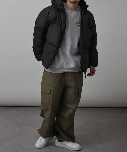 ZIP FIVE（ジップファイブ）の「【ZIP FIVE】 防水 防風 中綿 ファイバーダウン ジャケット / アウター/ フーディー（ダウンジャケット/コート・レディース・カーキ/ブラック/クリーム/ホワイト・X-LARGE/SMALL/LARGE/MEDIUM）」の6枚目の写真