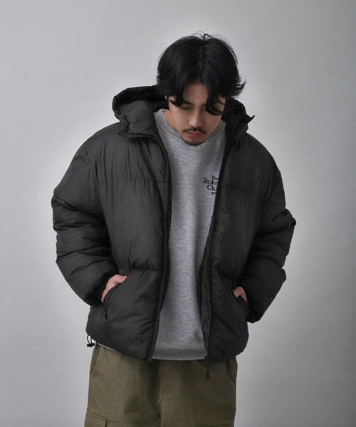 ZIP FIVE（ジップファイブ）の「【ZIP FIVE】 防水 防風 中綿 ファイバーダウン ジャケット / アウター/ フーディー（ダウンジャケット/コート・レディース・カーキ/ブラック/クリーム/ホワイト・X-LARGE/SMALL/LARGE/MEDIUM）」の11枚目の写真