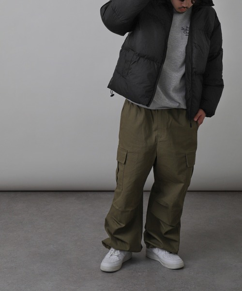 ZIP FIVE（ジップファイブ）の「【ZIP FIVE】 防水 防風 中綿 ファイバーダウン ジャケット / アウター/ フーディー（ダウンジャケット/コート・レディース・カーキ/ブラック/クリーム/ホワイト・X-LARGE/SMALL/LARGE/MEDIUM）」の8枚目の写真