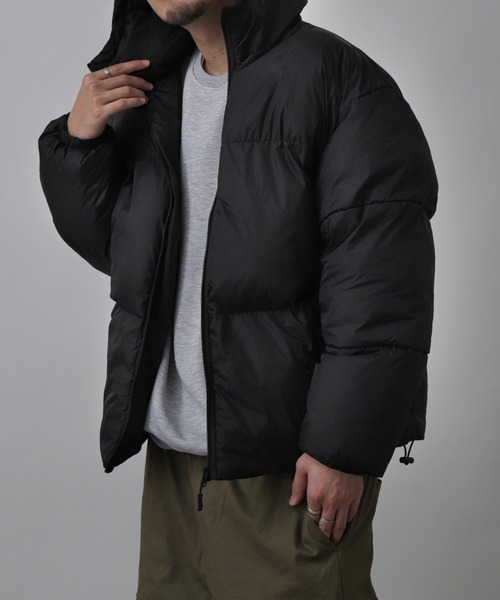 ZIP FIVE（ジップファイブ）の「【ZIP FIVE】 防水 防風 中綿 ファイバーダウン ジャケット / アウター/ フーディー（ダウンジャケット/コート・レディース・カーキ/ブラック/クリーム/ホワイト・X-LARGE/SMALL/LARGE/MEDIUM）」の7枚目の写真